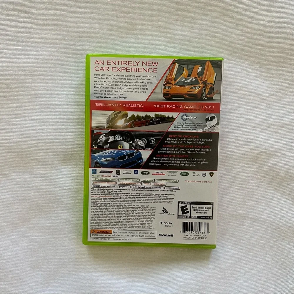 XBOX 360 FORZAV MOTORSPORT 4